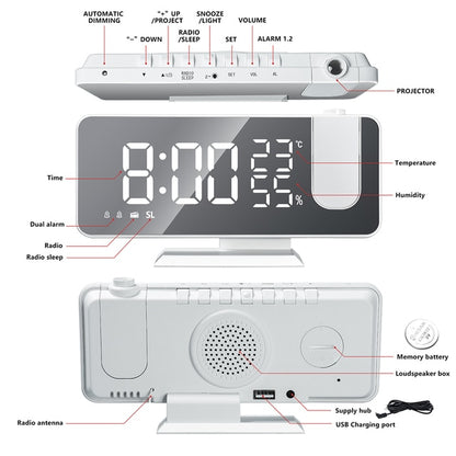 DigiClock™  - LED Digital Projection Clock