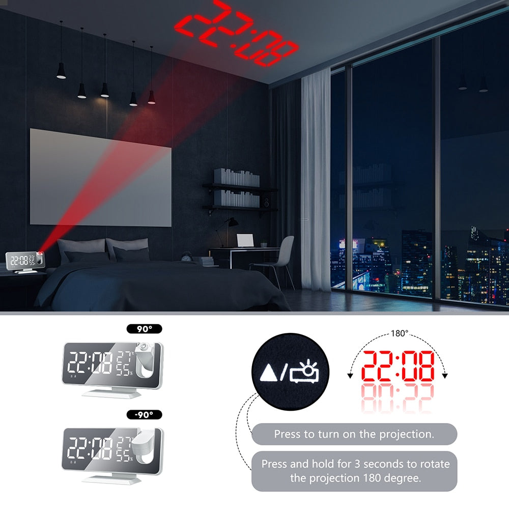 DigiClock™  - LED Digital Projection Clock