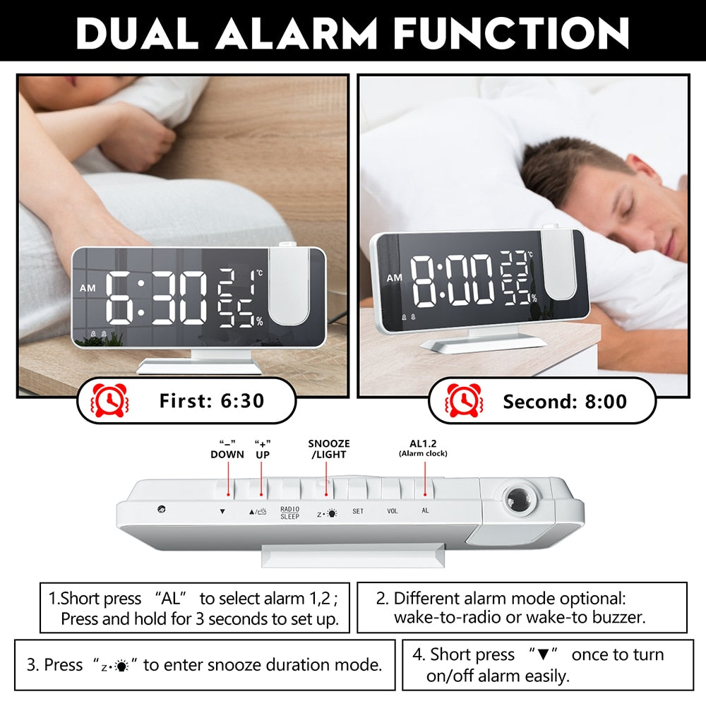 DigiClock™  - LED Digital Projection Clock